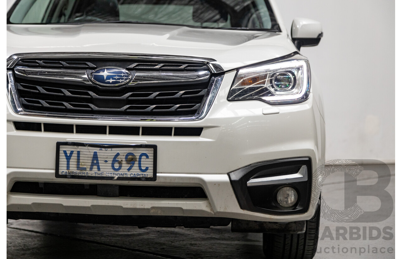 8/2016 Subaru Forester 2.0d-S (AWD) MY16 4d Wagon Pearl White Metallic Turbo Diesel 2.0L