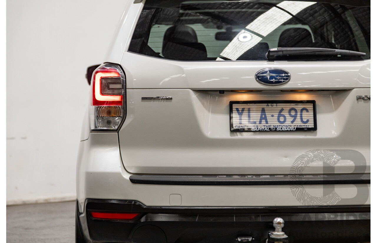 8/2016 Subaru Forester 2.0d-S (AWD) MY16 4d Wagon Pearl White Metallic Turbo Diesel 2.0L