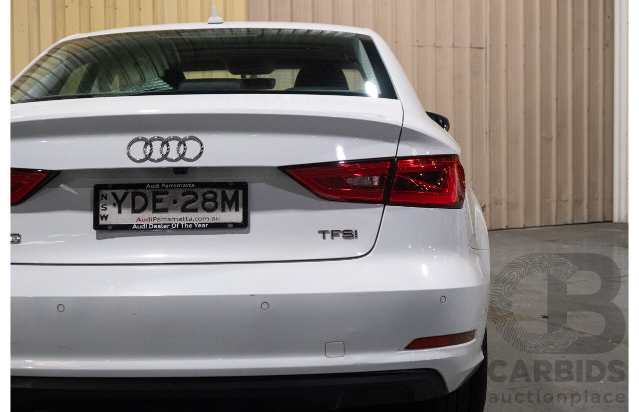 1/2016 Audi A3 1.4 TFSI Attraction 8V MY16 5d Sedan White Turbo 1.4L