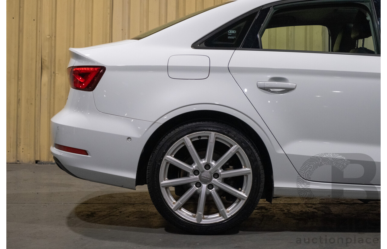 1/2016 Audi A3 1.4 TFSI Attraction 8V MY16 5d Sedan White Turbo 1.4L