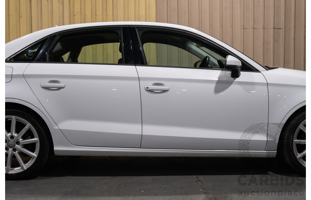 1/2016 Audi A3 1.4 TFSI Attraction 8V MY16 5d Sedan White Turbo 1.4L