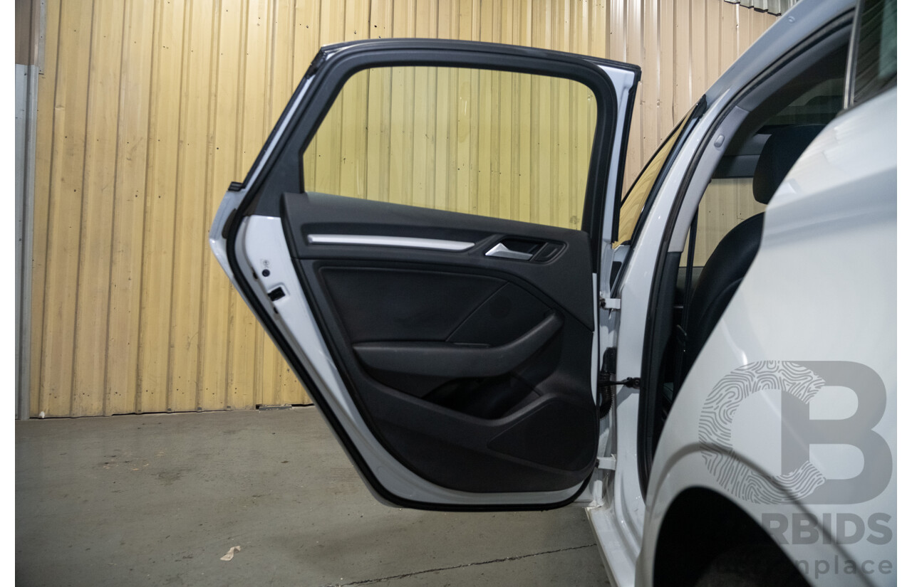 1/2016 Audi A3 1.4 TFSI Attraction 8V MY16 5d Sedan White Turbo 1.4L