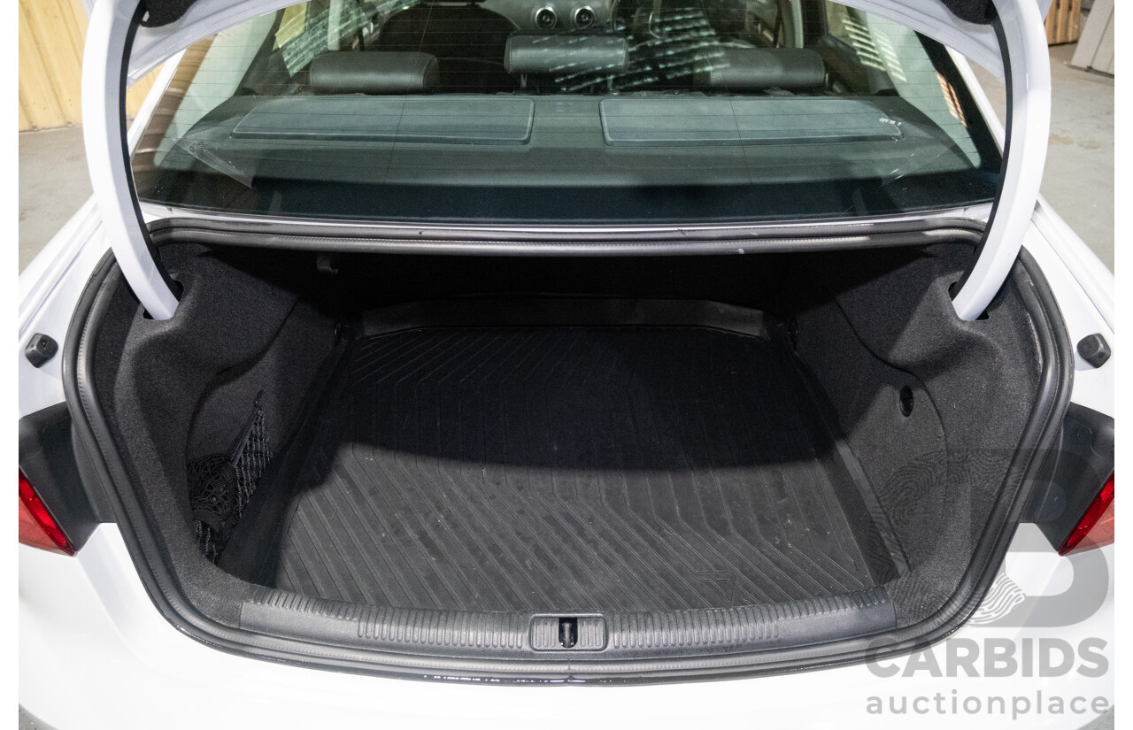 1/2016 Audi A3 1.4 TFSI Attraction 8V MY16 5d Sedan White Turbo 1.4L