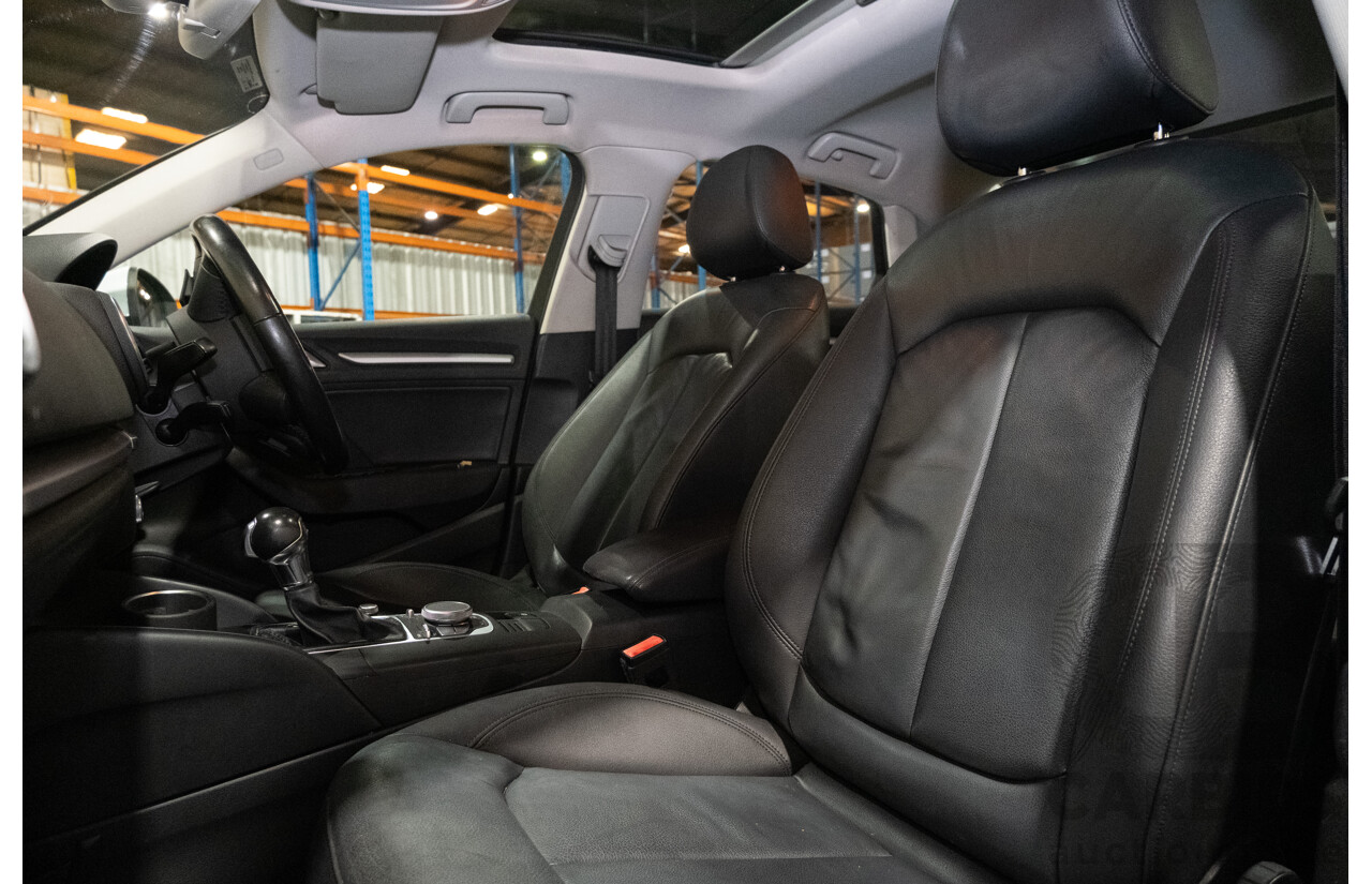 1/2016 Audi A3 1.4 TFSI Attraction 8V MY16 5d Sedan White Turbo 1.4L