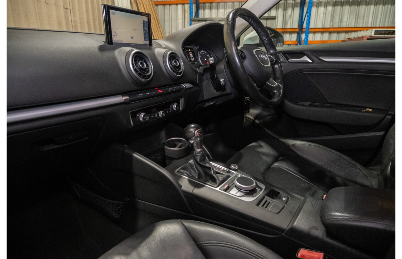 1/2016 Audi A3 1.4 TFSI Attraction 8V MY16 5d Sedan White Turbo 1.4L