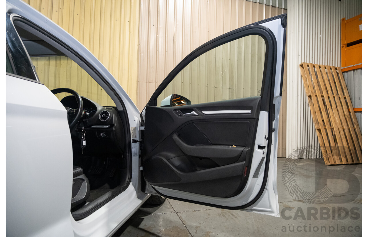 1/2016 Audi A3 1.4 TFSI Attraction 8V MY16 5d Sedan White Turbo 1.4L