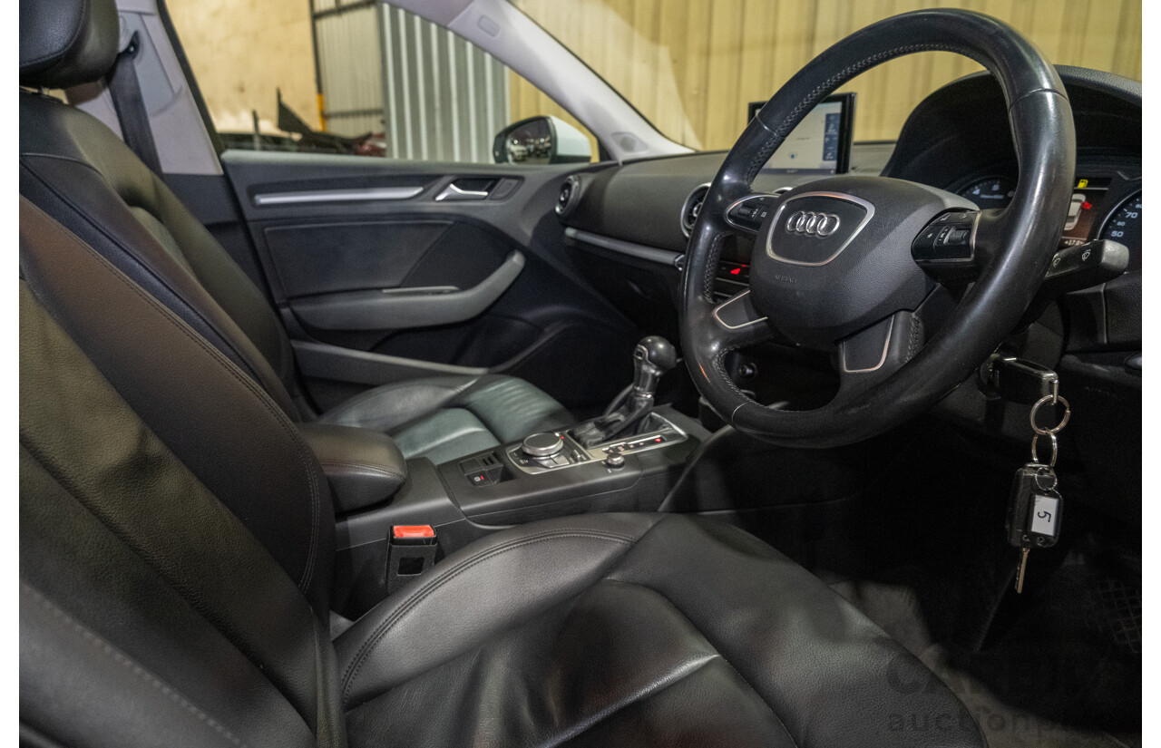 1/2016 Audi A3 1.4 TFSI Attraction 8V MY16 5d Sedan White Turbo 1.4L