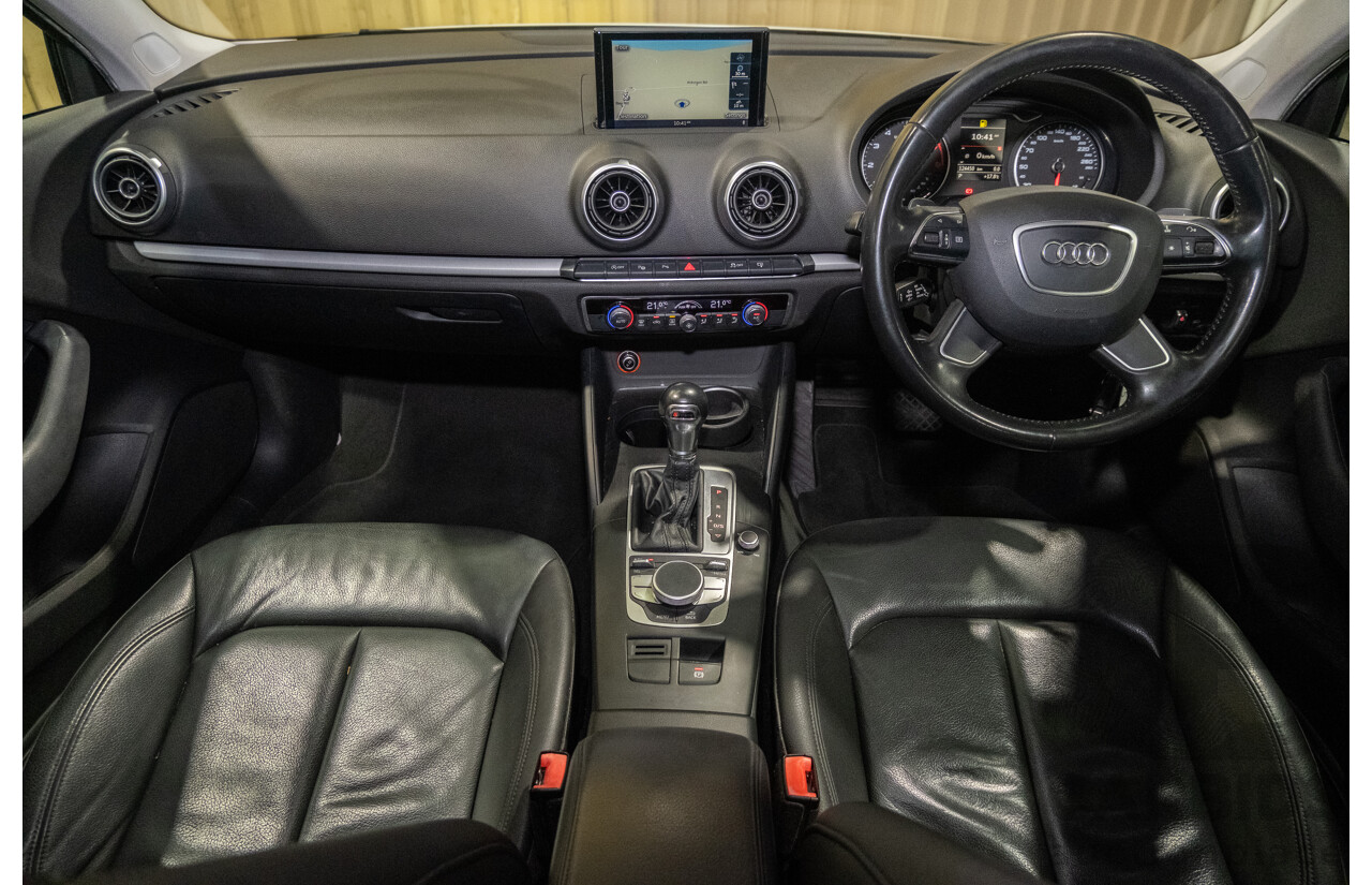 1/2016 Audi A3 1.4 TFSI Attraction 8V MY16 5d Sedan White Turbo 1.4L