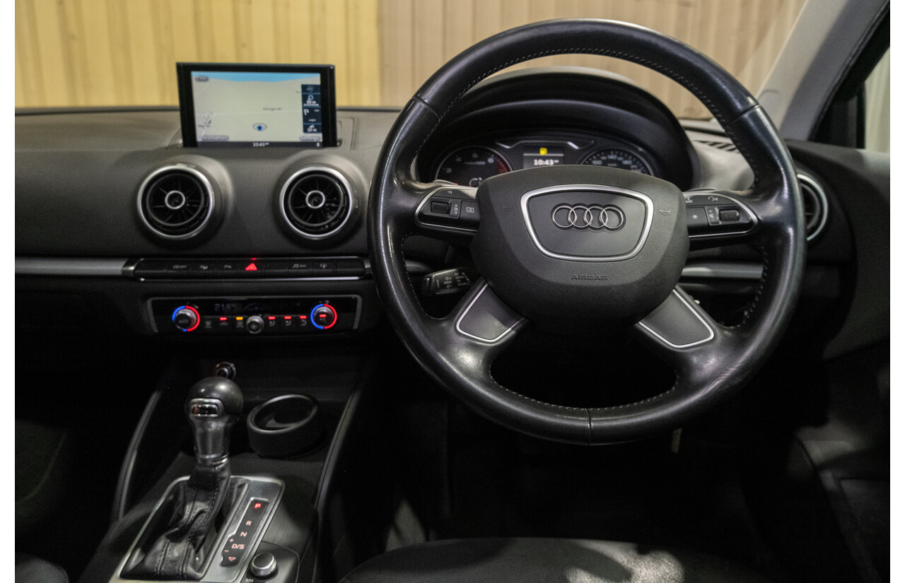 1/2016 Audi A3 1.4 TFSI Attraction 8V MY16 5d Sedan White Turbo 1.4L