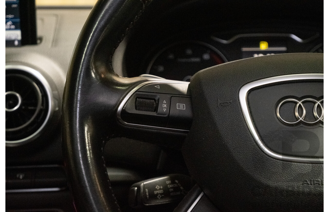 1/2016 Audi A3 1.4 TFSI Attraction 8V MY16 5d Sedan White Turbo 1.4L