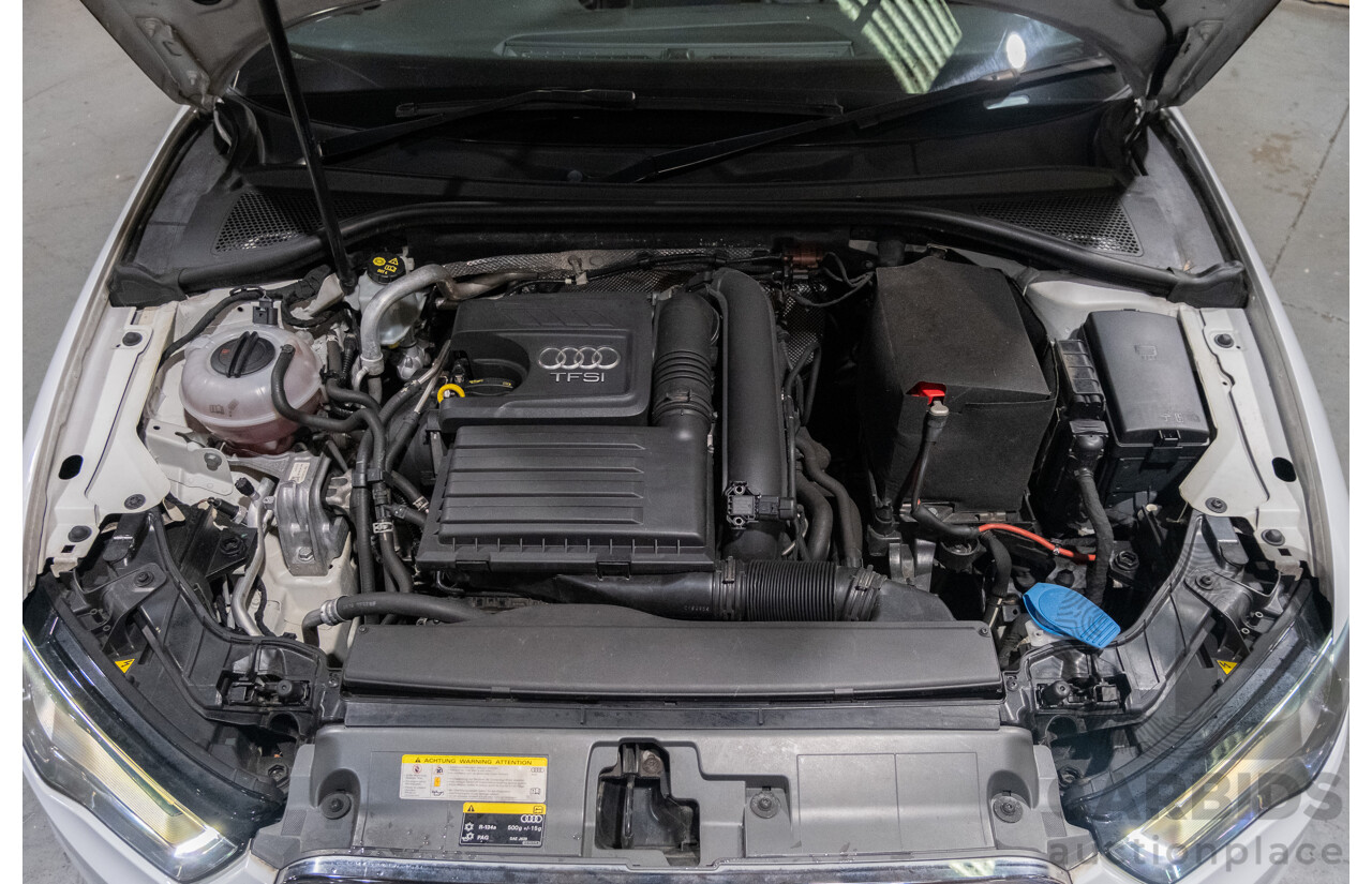 1/2016 Audi A3 1.4 TFSI Attraction 8V MY16 5d Sedan White Turbo 1.4L