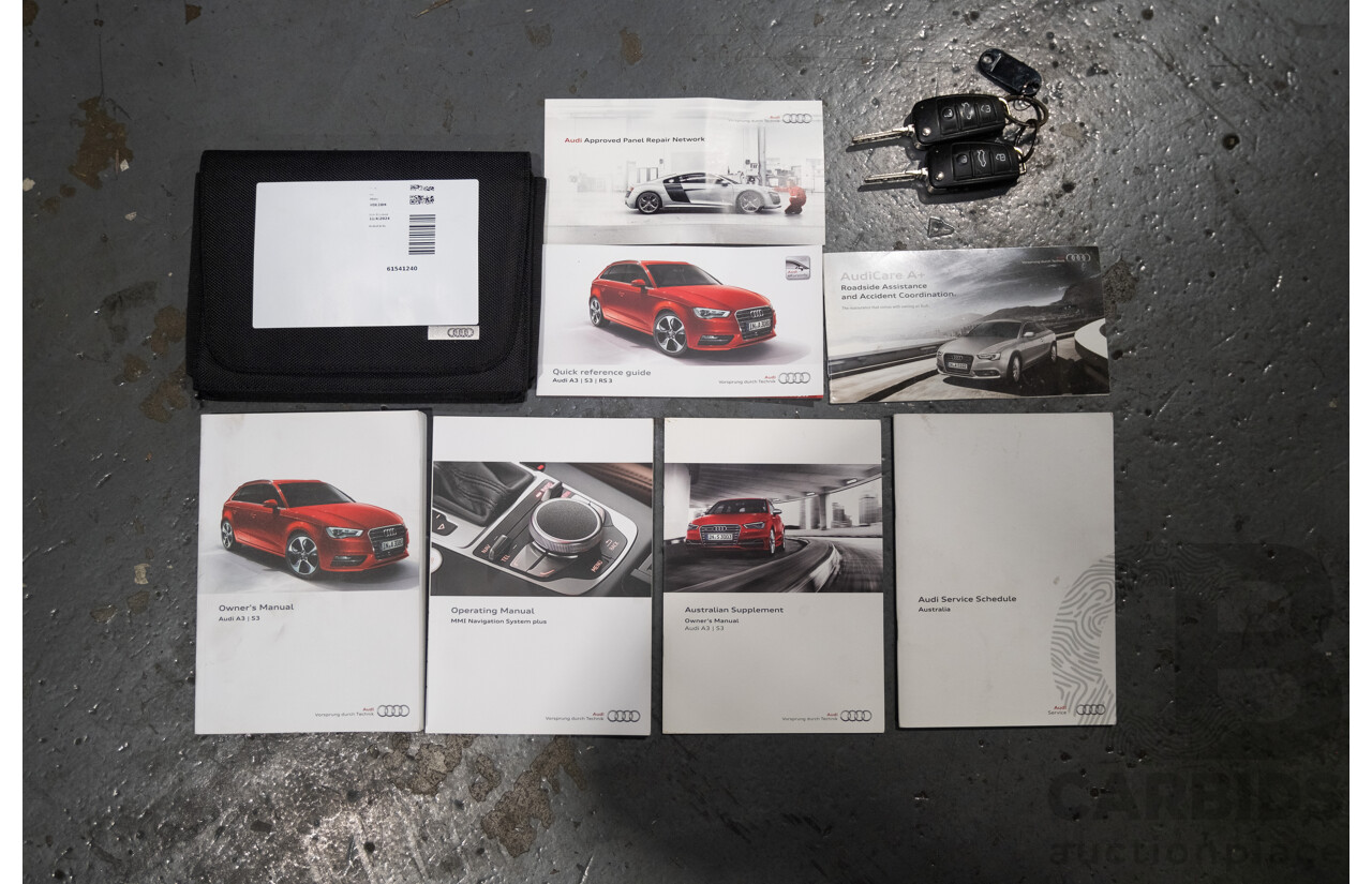 1/2016 Audi A3 1.4 TFSI Attraction 8V MY16 5d Sedan White Turbo 1.4L