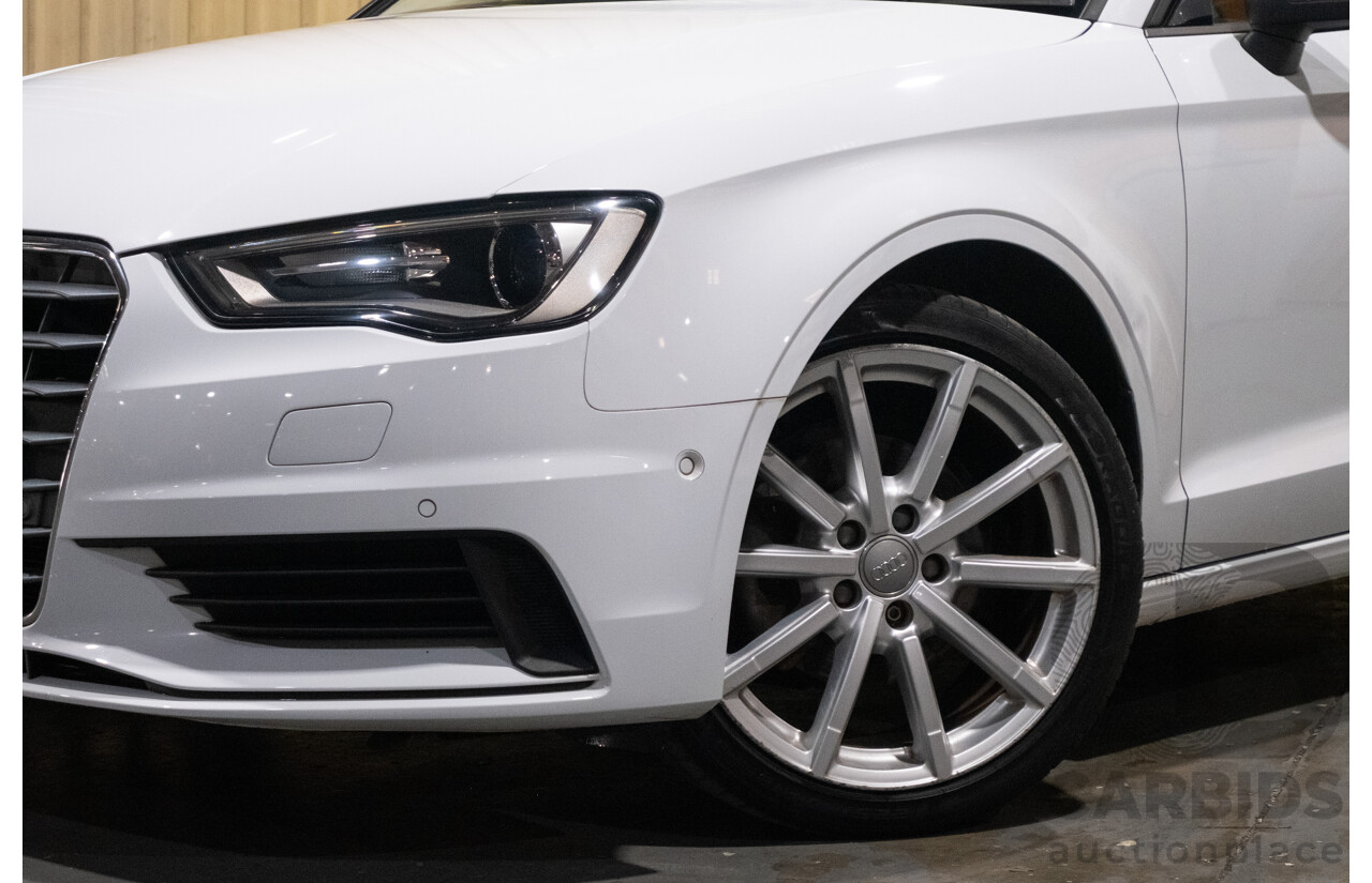 1/2016 Audi A3 1.4 TFSI Attraction 8V MY16 5d Sedan White Turbo 1.4L
