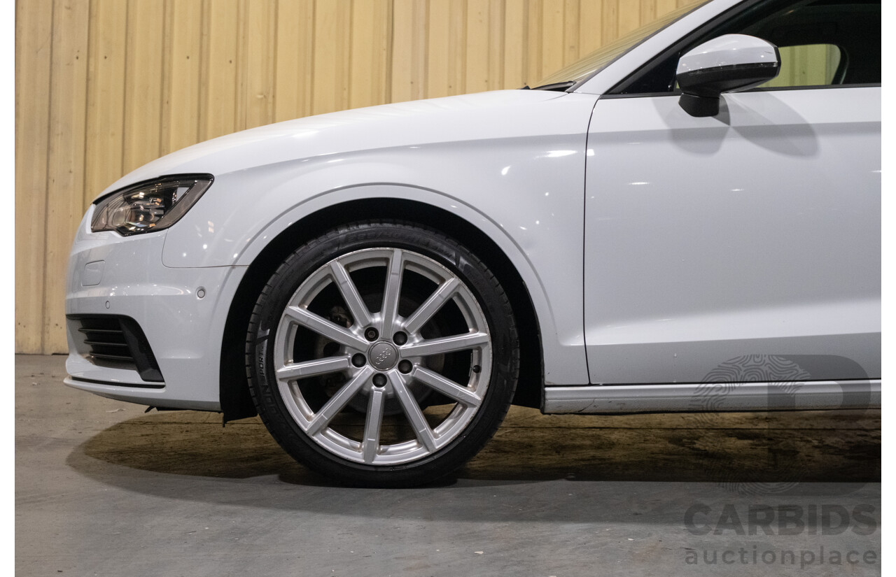 1/2016 Audi A3 1.4 TFSI Attraction 8V MY16 5d Sedan White Turbo 1.4L