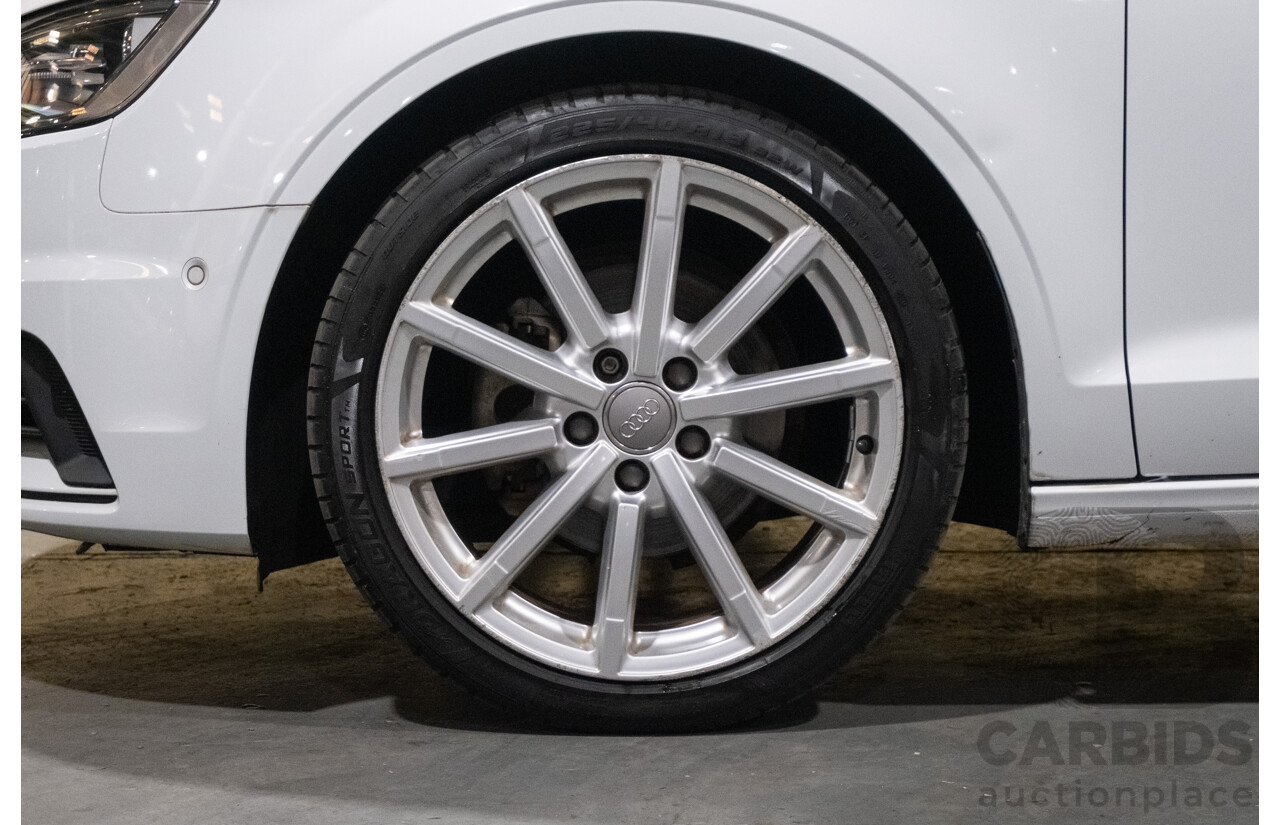 1/2016 Audi A3 1.4 TFSI Attraction 8V MY16 5d Sedan White Turbo 1.4L