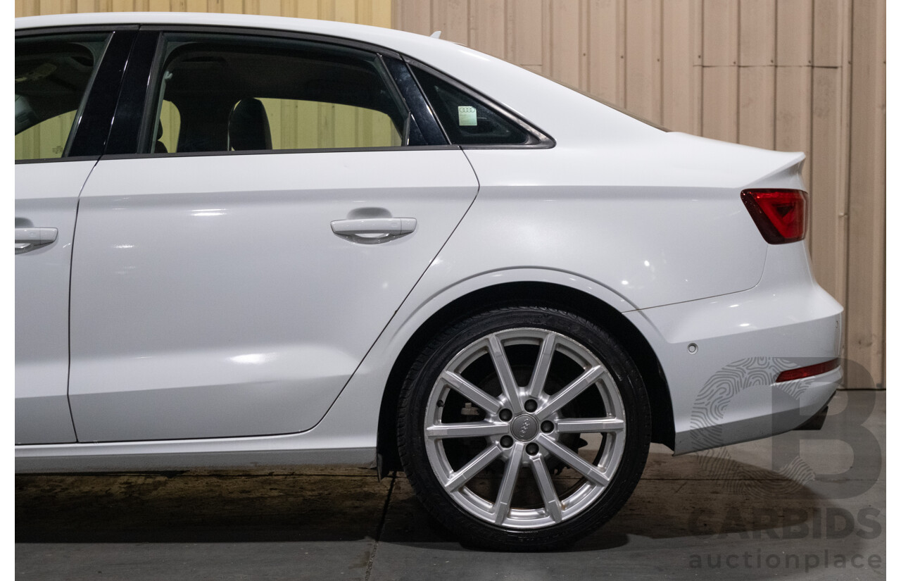 1/2016 Audi A3 1.4 TFSI Attraction 8V MY16 5d Sedan White Turbo 1.4L