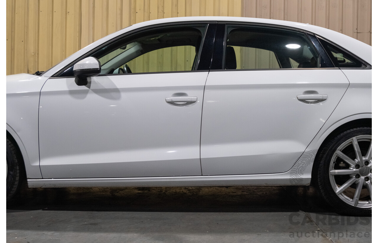 1/2016 Audi A3 1.4 TFSI Attraction 8V MY16 5d Sedan White Turbo 1.4L