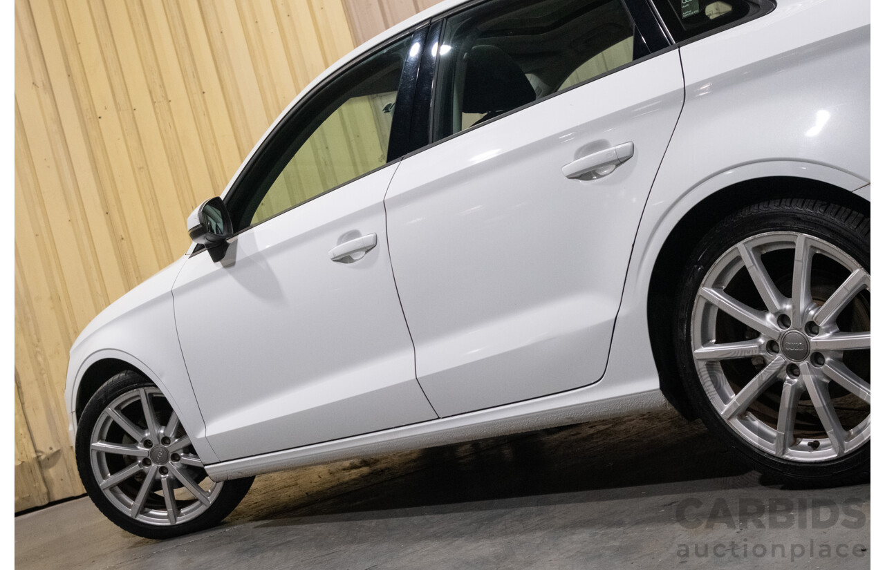 1/2016 Audi A3 1.4 TFSI Attraction 8V MY16 5d Sedan White Turbo 1.4L