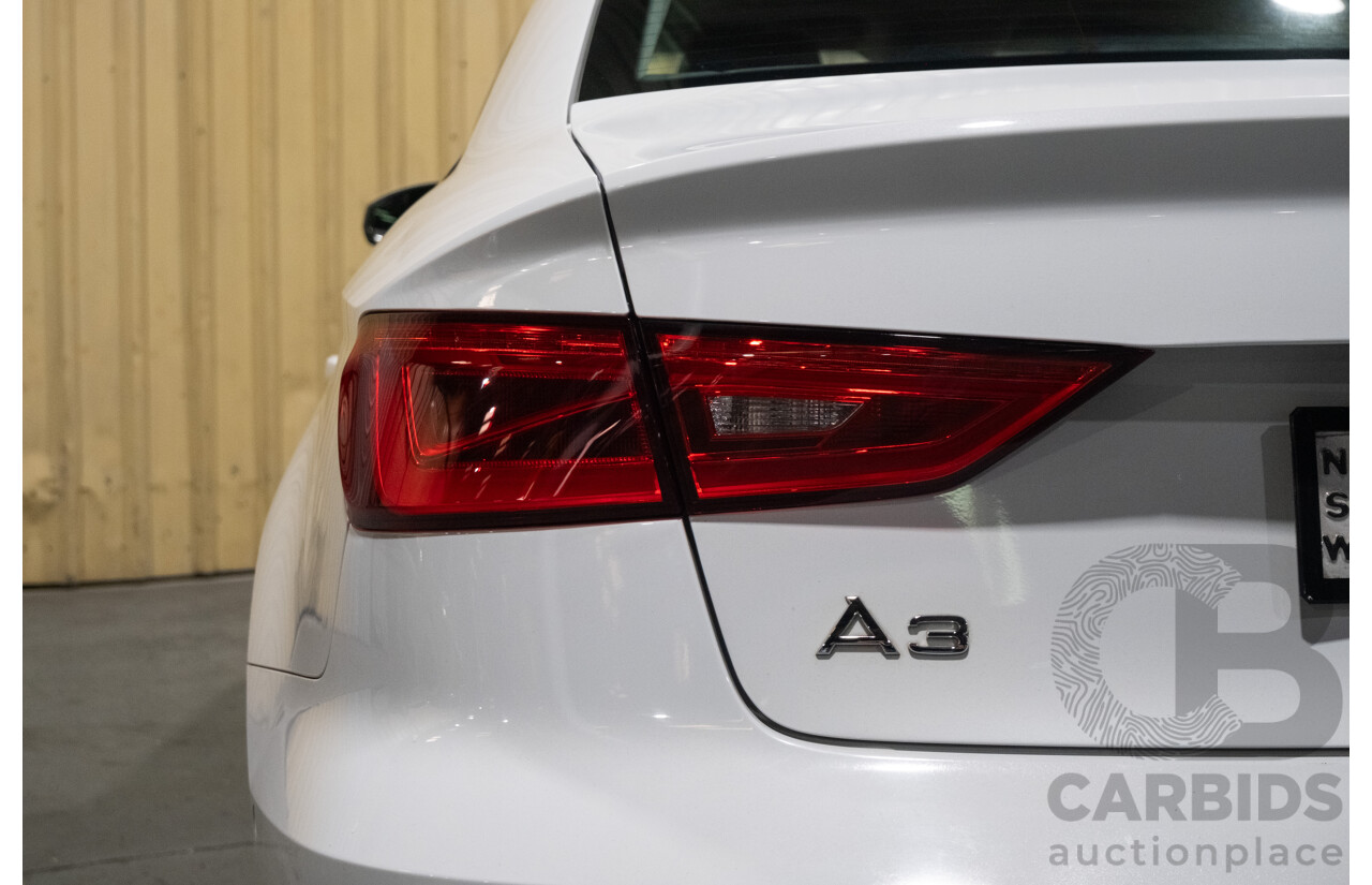 1/2016 Audi A3 1.4 TFSI Attraction 8V MY16 5d Sedan White Turbo 1.4L