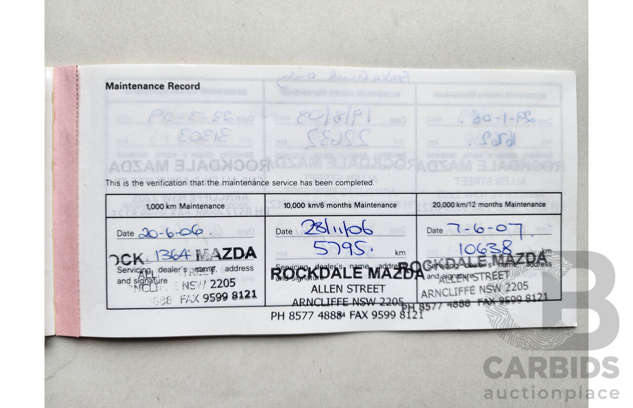 03/2006 Mazda Mazda3 MAXX FWD BK 4D Sedan Silver 2.0L