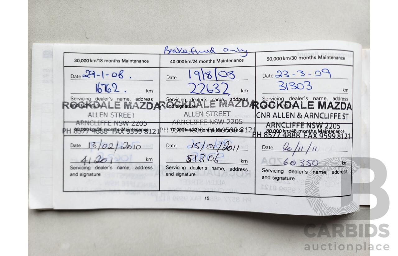 03/2006 Mazda Mazda3 MAXX FWD BK 4D Sedan Silver 2.0L