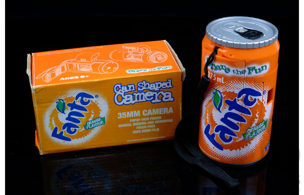 Retro Fanta Orange Flavour Can Shaped 35mm Camera in Original Box