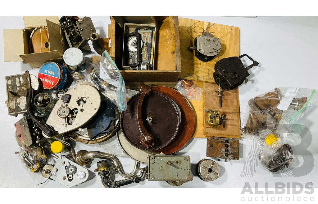 Very Large Lot of Vintage Gramophone Parts for Restoration Project