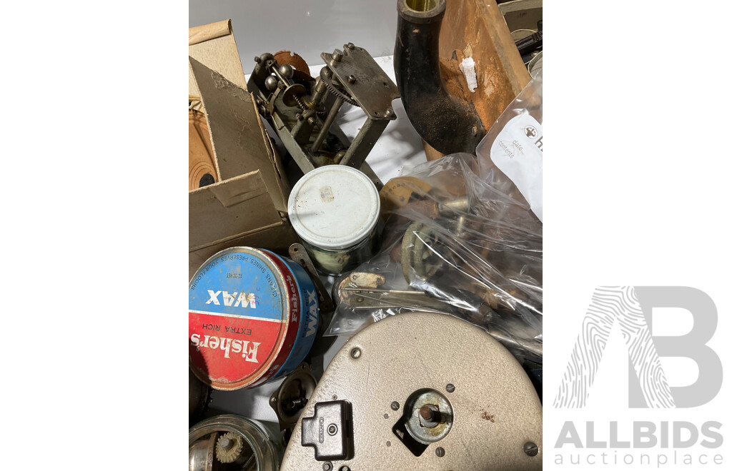 Very Large Lot of Vintage Gramophone Parts for Restoration Project