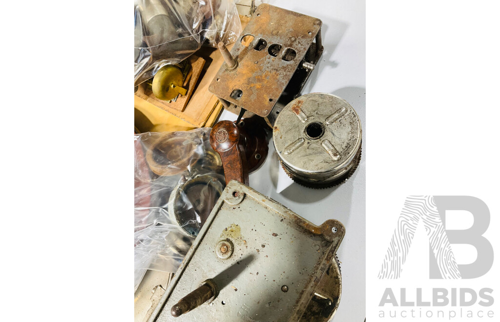 Very Large Lot of Vintage Gramophone Parts for Restoration Project