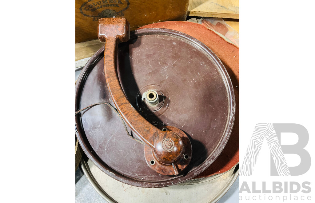 Very Large Lot of Vintage Gramophone Parts for Restoration Project