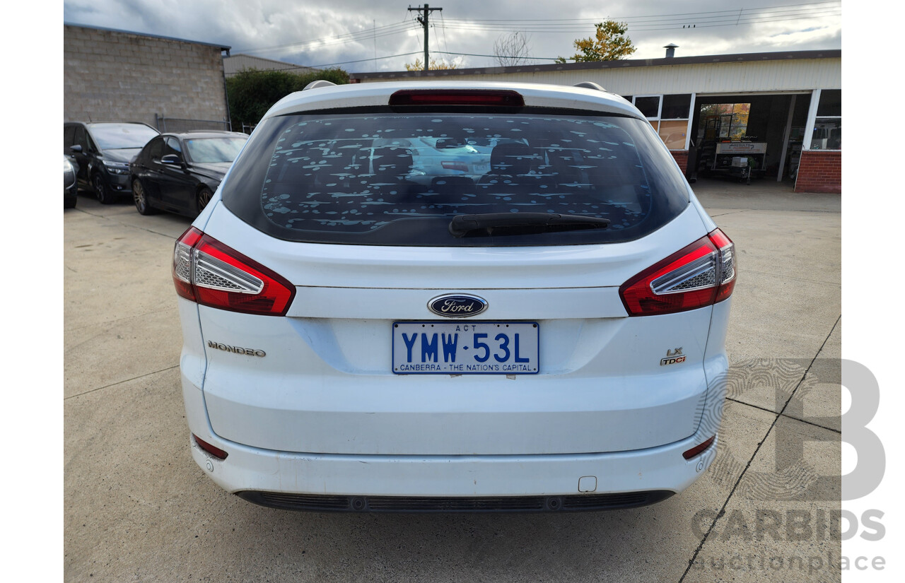 04/2013 Ford Mondeo LX TDCi FWD MC 4D Wagon White 2.0L