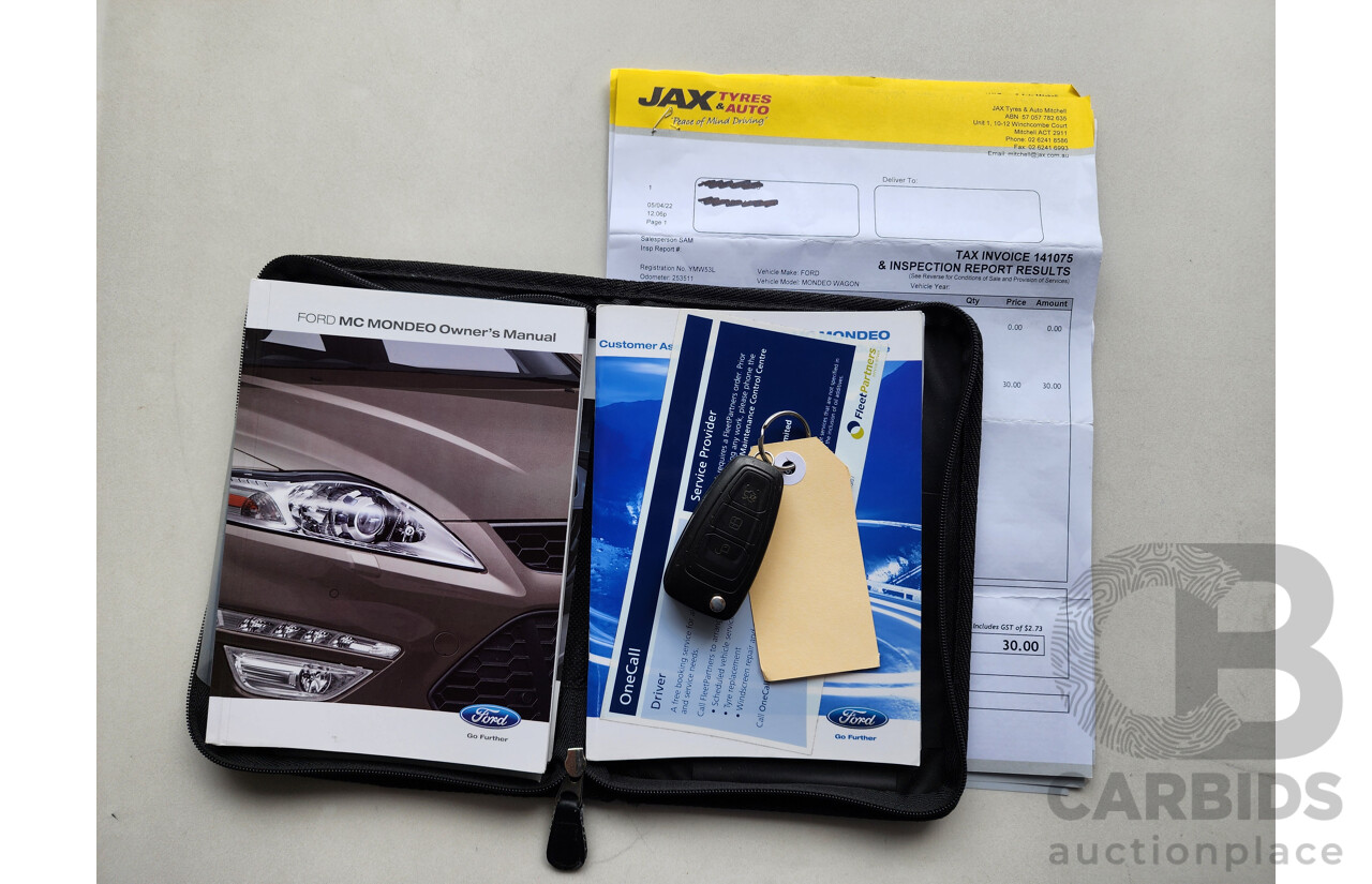 04/2013 Ford Mondeo LX TDCi FWD MC 4D Wagon White 2.0L