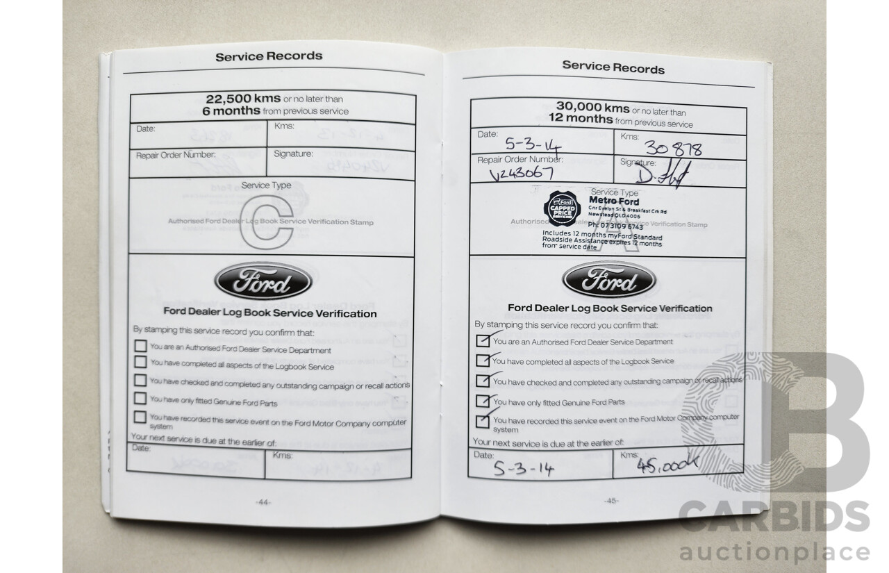 04/2013 Ford Mondeo LX TDCi FWD MC 4D Wagon White 2.0L