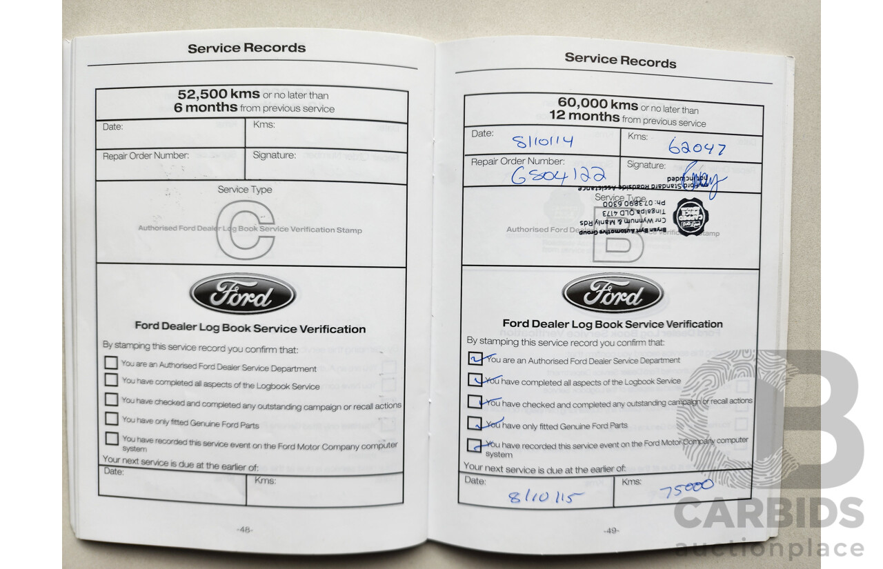 04/2013 Ford Mondeo LX TDCi FWD MC 4D Wagon White 2.0L