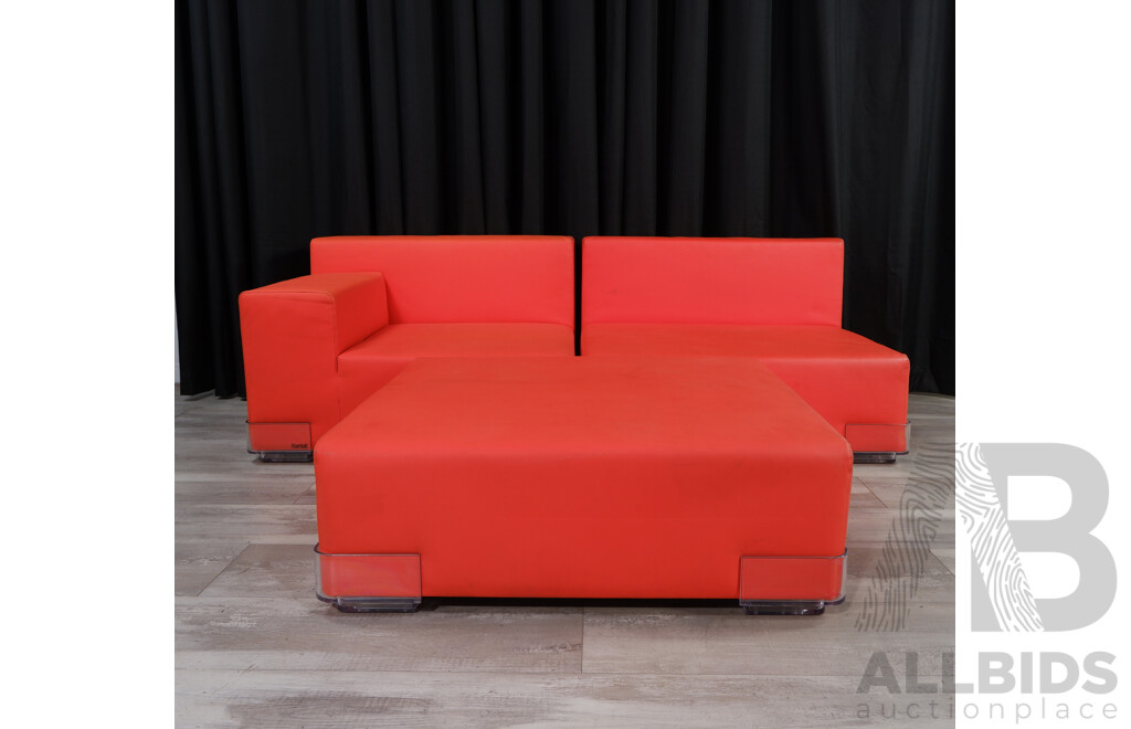 Plastics by Piero Lissoni for Kartell Modular Three Piece 