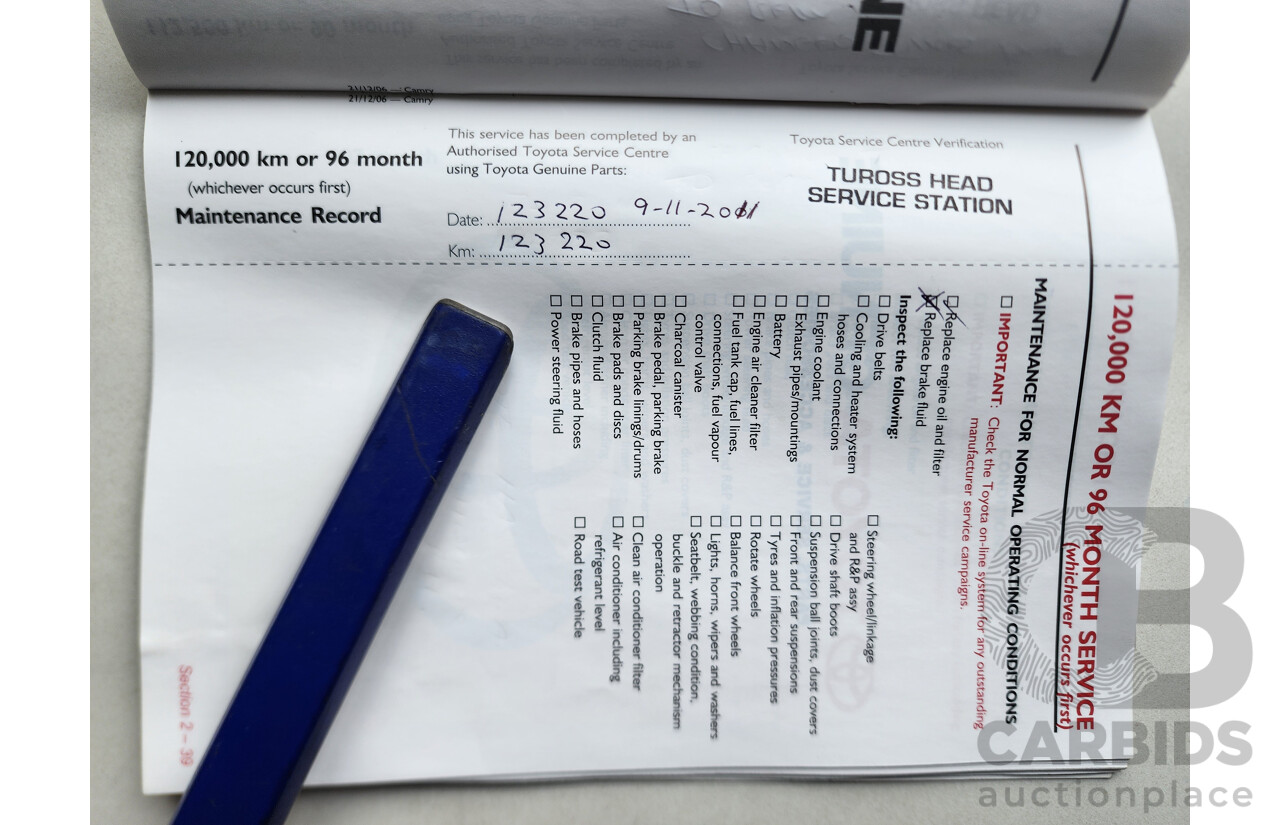 10/2007 Toyota Camry ATEVA FWD ACV40R 4D Sedan Silver 2.4L