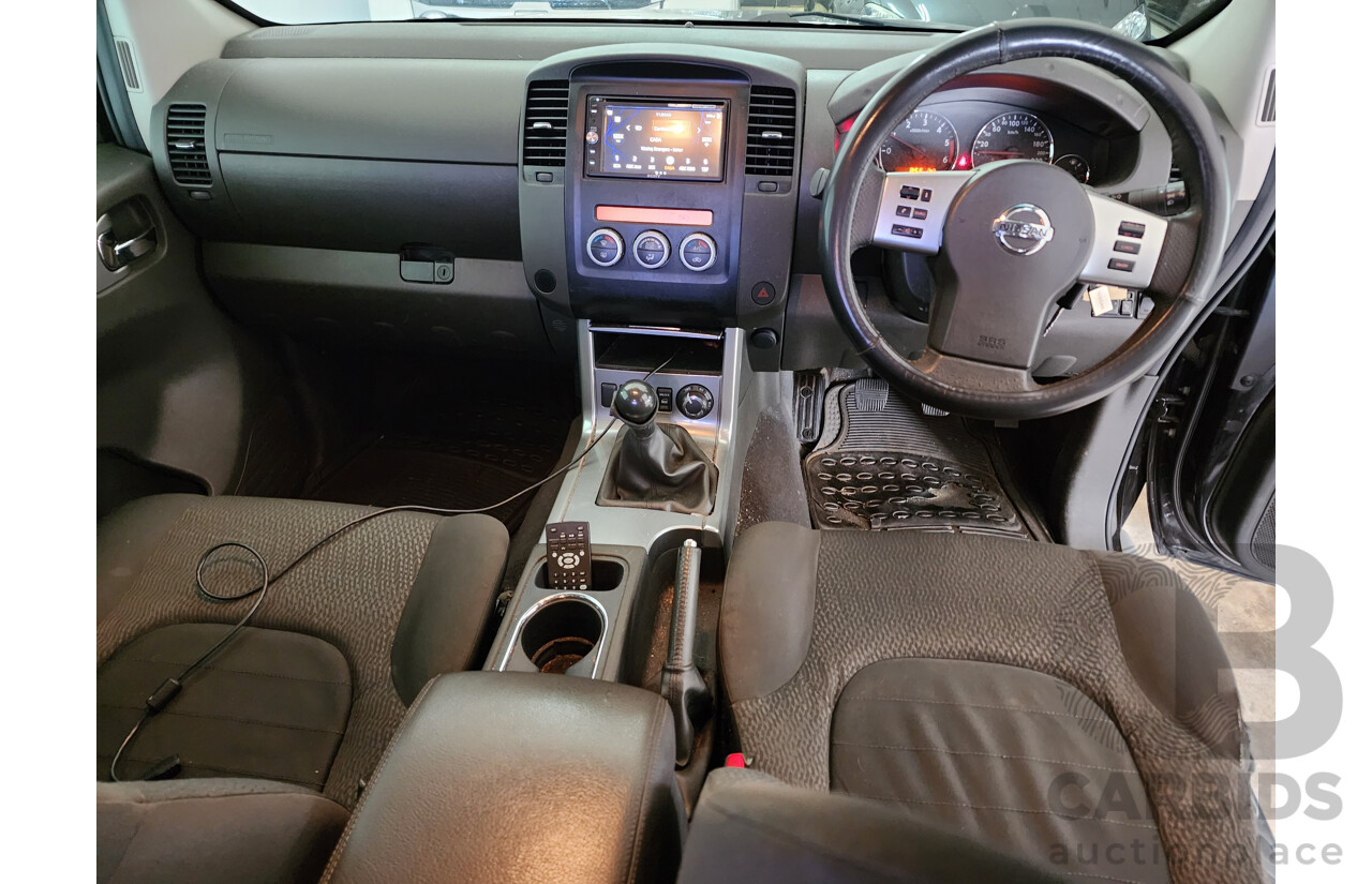07/2010 Nissan Navara ST-X 4x4 D40 Dual Cab P/Up Black 2.5L