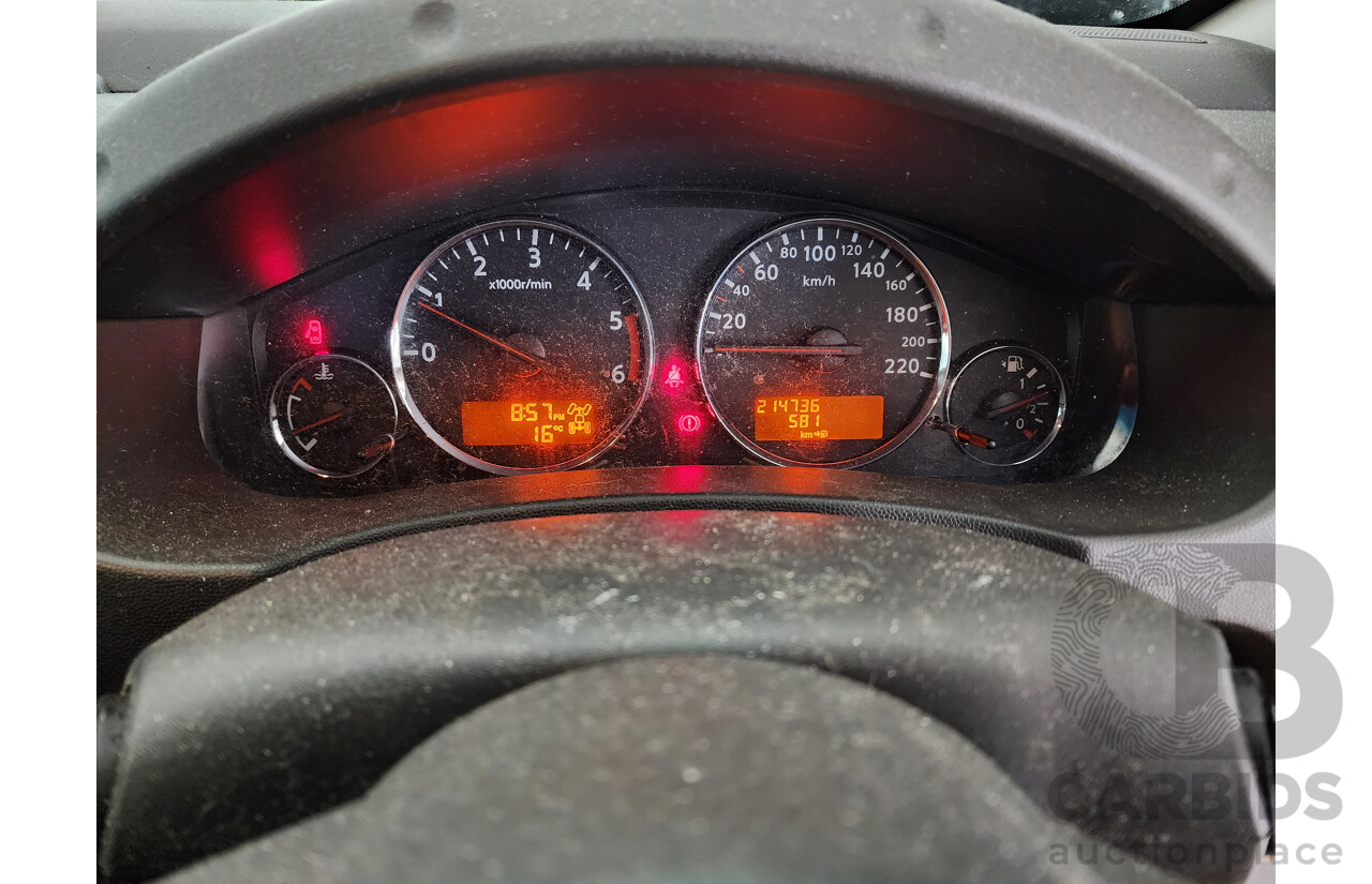 07/2010 Nissan Navara ST-X 4x4 D40 Dual Cab P/Up Black 2.5L