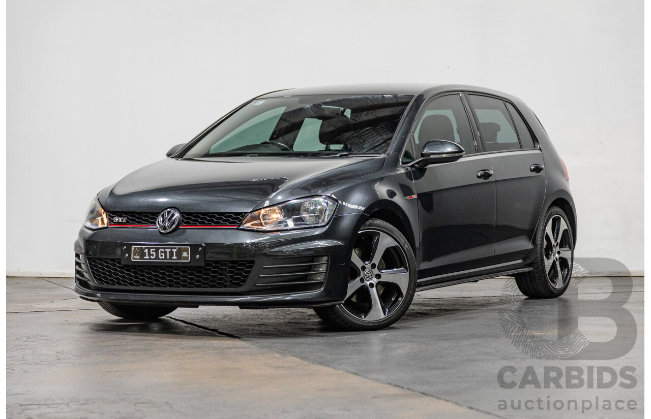 3/2015 Volkswagen Golf GTi AU MK7 MY15 5d Hatchback Carbon Steel Metallic Turbo 2.0L
