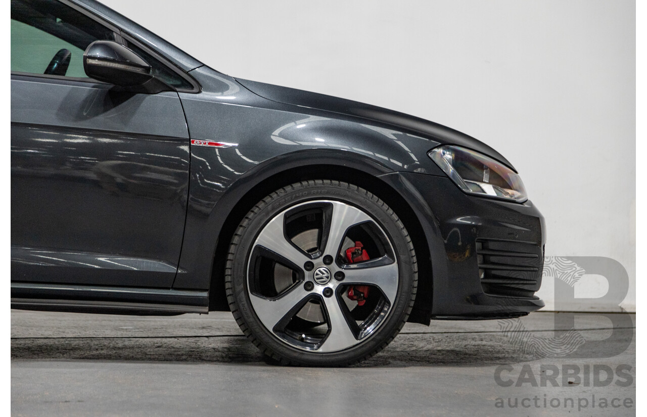 3/2015 Volkswagen Golf GTi AU MK7 MY15 5d Hatchback Carbon Steel Metallic Turbo 2.0L