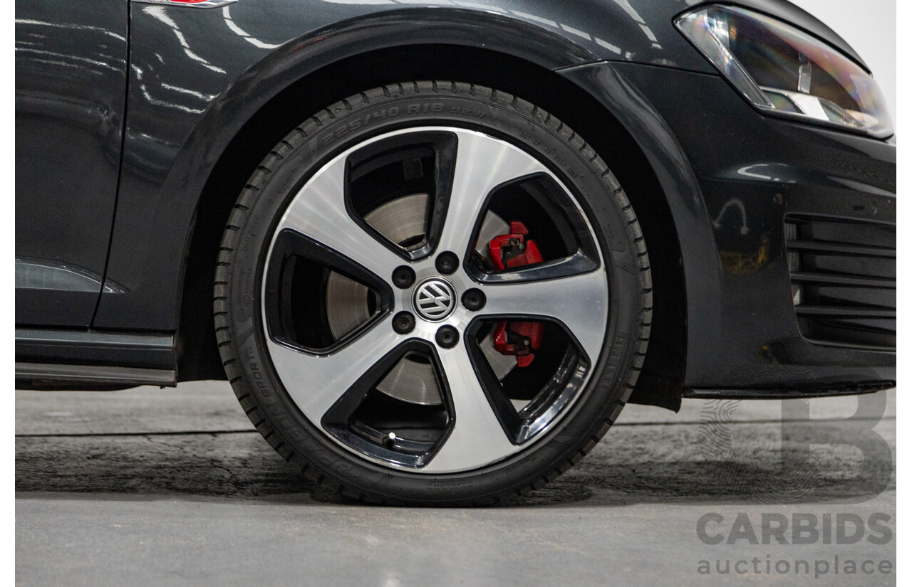 3/2015 Volkswagen Golf GTi AU MK7 MY15 5d Hatchback Carbon Steel Metallic Turbo 2.0L