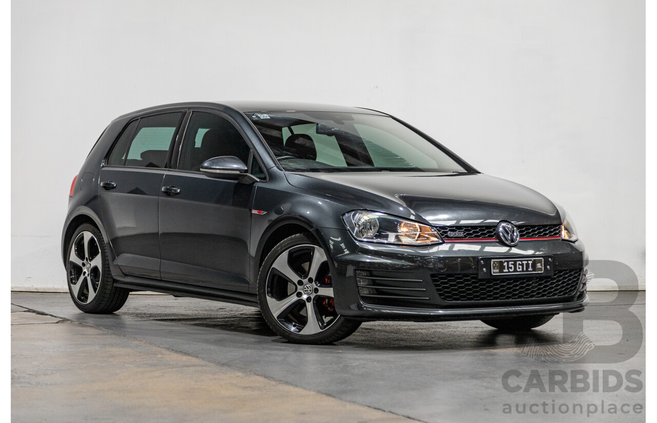 3/2015 Volkswagen Golf GTi AU MK7 MY15 5d Hatchback Carbon Steel Metallic Turbo 2.0L