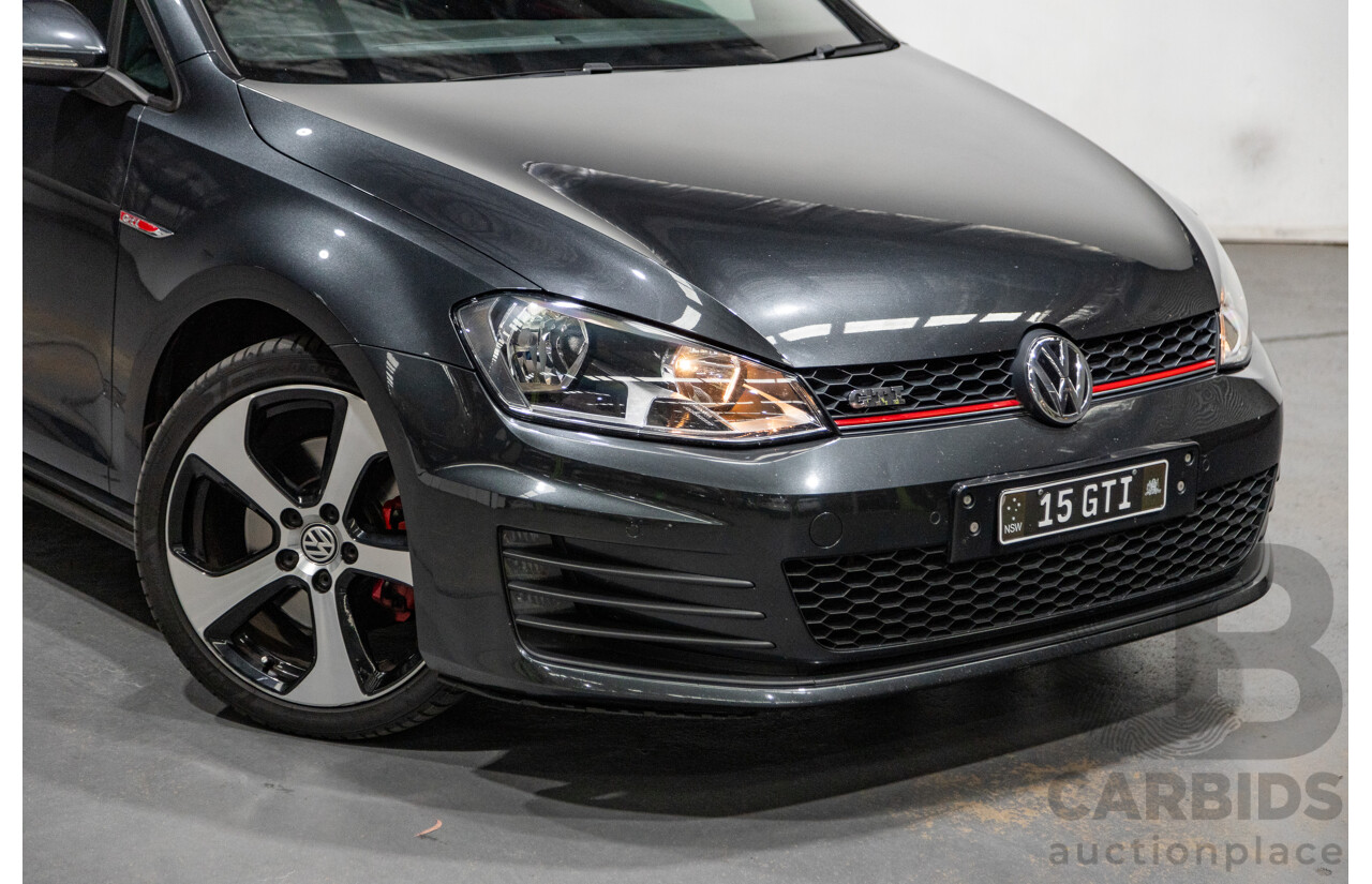 3/2015 Volkswagen Golf GTi AU MK7 MY15 5d Hatchback Carbon Steel Metallic Turbo 2.0L