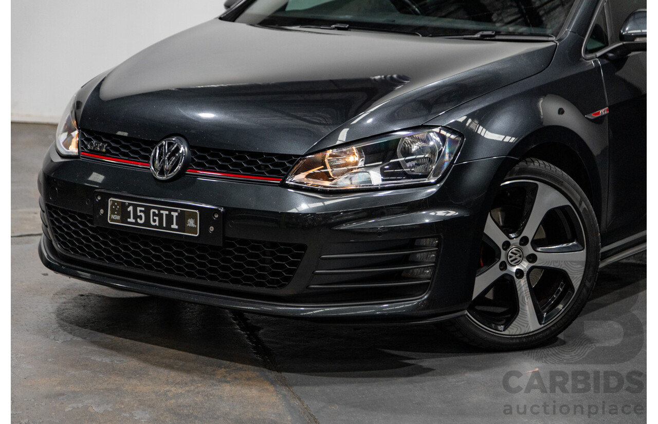 3/2015 Volkswagen Golf GTi AU MK7 MY15 5d Hatchback Carbon Steel Metallic Turbo 2.0L