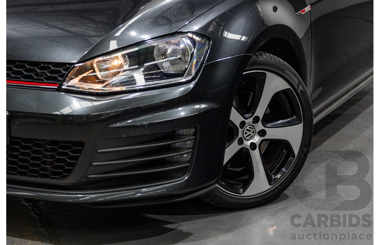 3/2015 Volkswagen Golf GTi AU MK7 MY15 5d Hatchback Carbon Steel Metallic Turbo 2.0L