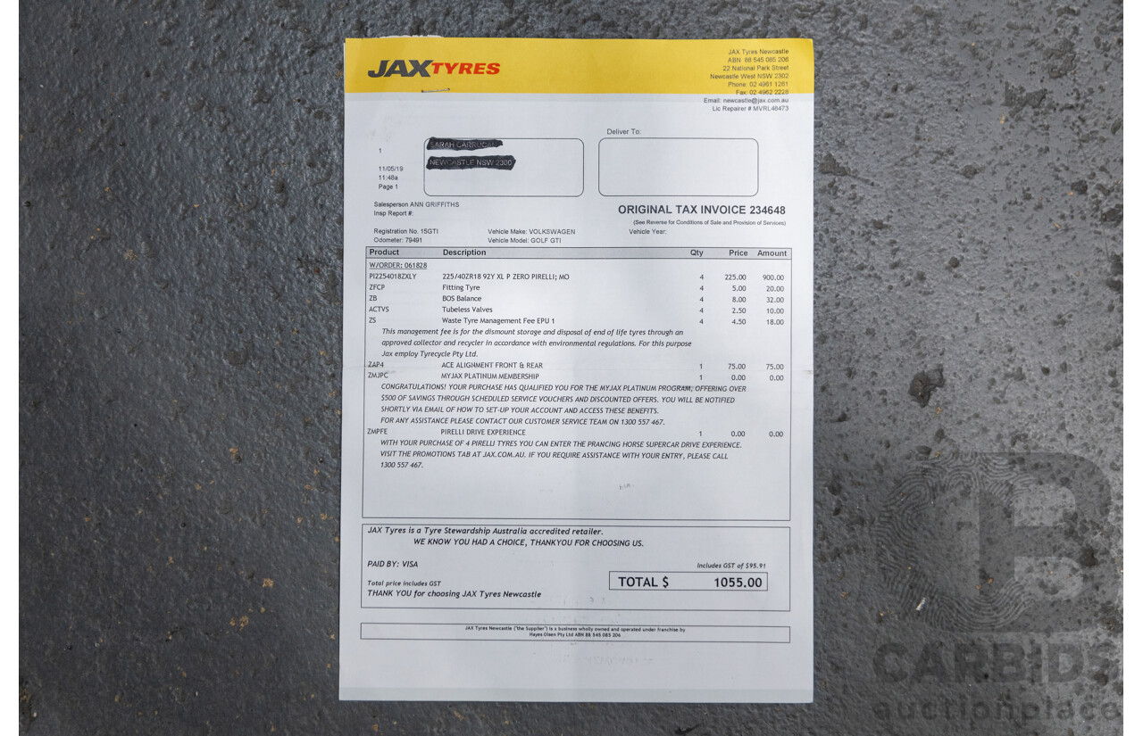 3/2015 Volkswagen Golf GTi AU MK7 MY15 5d Hatchback Carbon Steel Metallic Turbo 2.0L