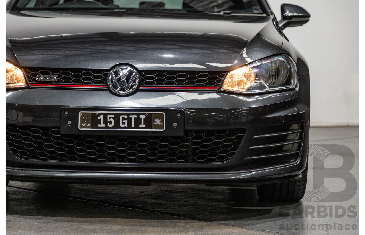 3/2015 Volkswagen Golf GTi AU MK7 MY15 5d Hatchback Carbon Steel Metallic Turbo 2.0L