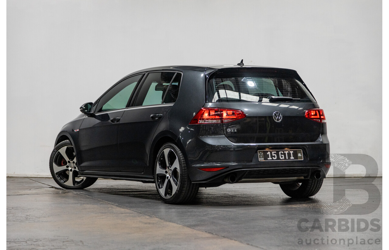 3/2015 Volkswagen Golf GTi AU MK7 MY15 5d Hatchback Carbon Steel Metallic Turbo 2.0L