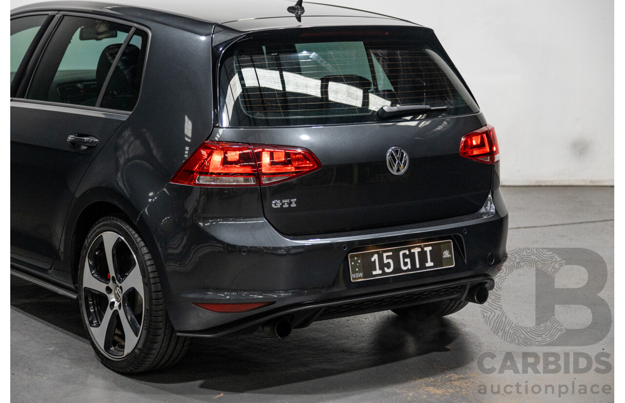 3/2015 Volkswagen Golf GTi AU MK7 MY15 5d Hatchback Carbon Steel Metallic Turbo 2.0L