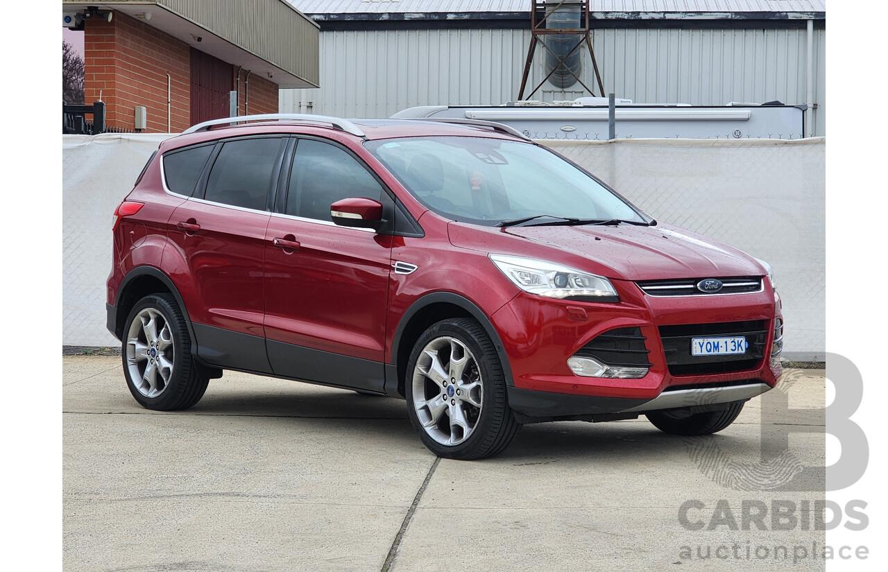 08/2015 Ford Kuga TITANIUM (AWD) AWD TF MK 2 4D Wagon Red 2.0L